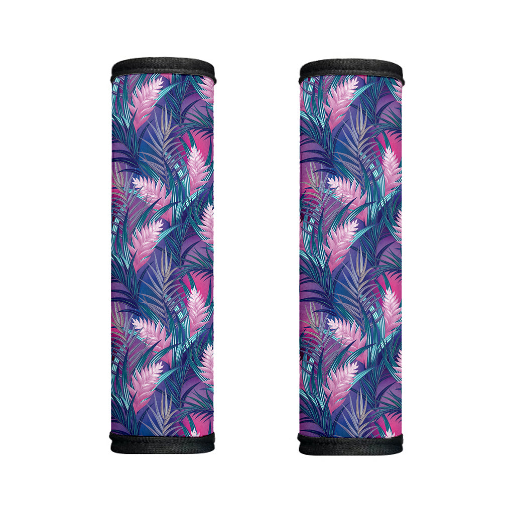 Teal And Pink Tropical Floral Print Handle Covers