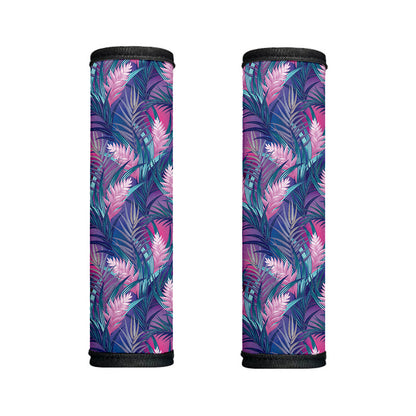 Teal And Pink Tropical Floral Print Handle Covers