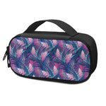 Teal And Pink Tropical Floral Print Insulin Cooler Travel Case