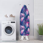Teal And Pink Tropical Floral Print Ironing Board Cover