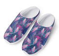 Teal And Pink Tropical Floral Print Mesh Casual Shoes