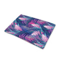 Teal And Pink Tropical Floral Print Pet Cooling Mat Cover