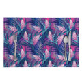 Teal And Pink Tropical Floral Print Placemat