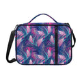 Teal And Pink Tropical Floral Print Shoulder Strap Bible Bag