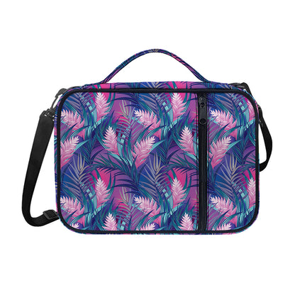 Teal And Pink Tropical Floral Print Shoulder Strap Bible Bag