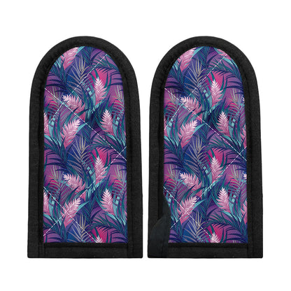 Teal And Pink Tropical Floral Print Skillet Handle Cover