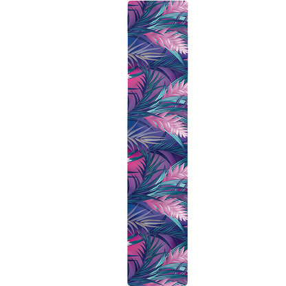 Teal And Pink Tropical Floral Print Table Runner