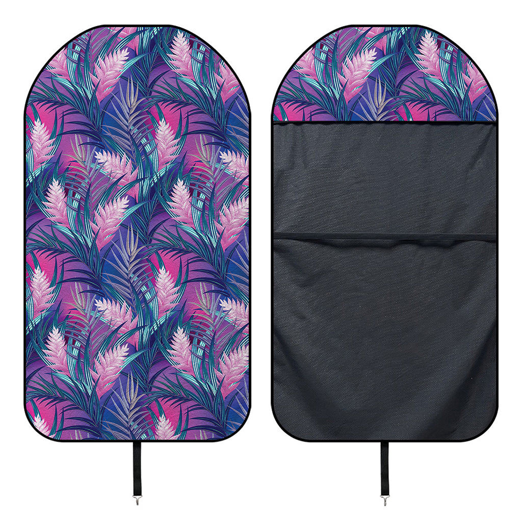 Teal And Pink Tropical Floral Print Waterproof Car Seat Cover