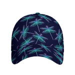 Teal And Purple Dragonfly Pattern Print Baseball Cap