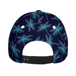 Teal And Purple Dragonfly Pattern Print Baseball Cap
