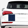 Teal And Purple Dragonfly Pattern Print Car Sticker