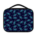 Teal And Purple Dragonfly Pattern Print Classic Bible Case
