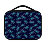 Teal And Purple Dragonfly Pattern Print Classic Bible Case