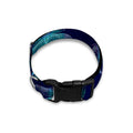Teal And Purple Dragonfly Pattern Print Dog Collar