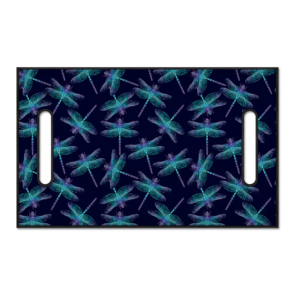 Teal And Purple Dragonfly Pattern Print Golf Cart Seat Cover