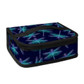 Teal And Purple Dragonfly Pattern Print Small Lunch Bag