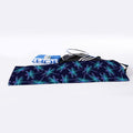 Teal And Purple Dragonfly Pattern Print Sports Towel