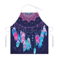 Teal And Purple Dream Catcher Print Adjustable Apron