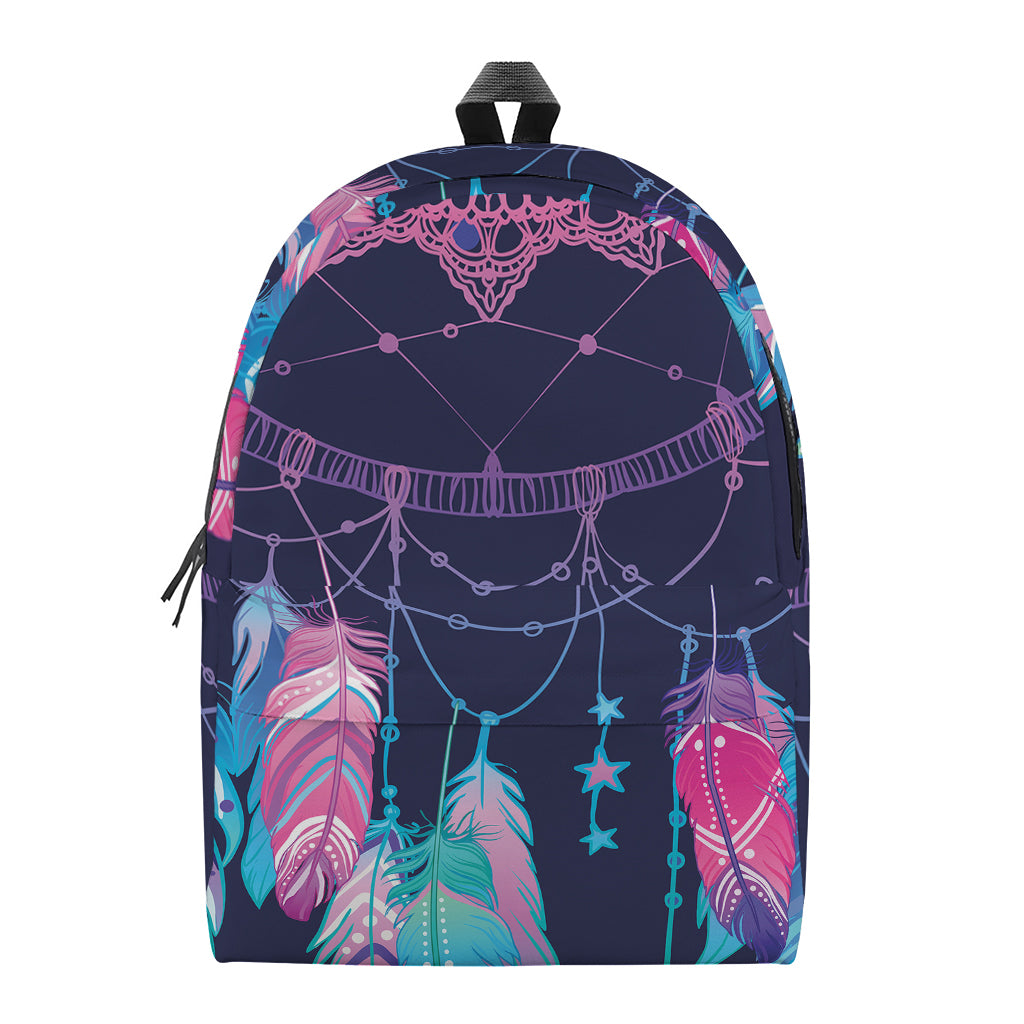 Teal And Purple Dream Catcher Print Backpack