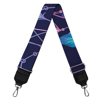 Teal And Purple Dream Catcher Print Bag Strap