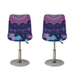 Teal And Purple Dream Catcher Print Bar Stool Covers