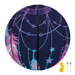 Teal And Purple Dream Catcher Print Basketball