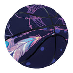 Teal And Purple Dream Catcher Print Basketball
