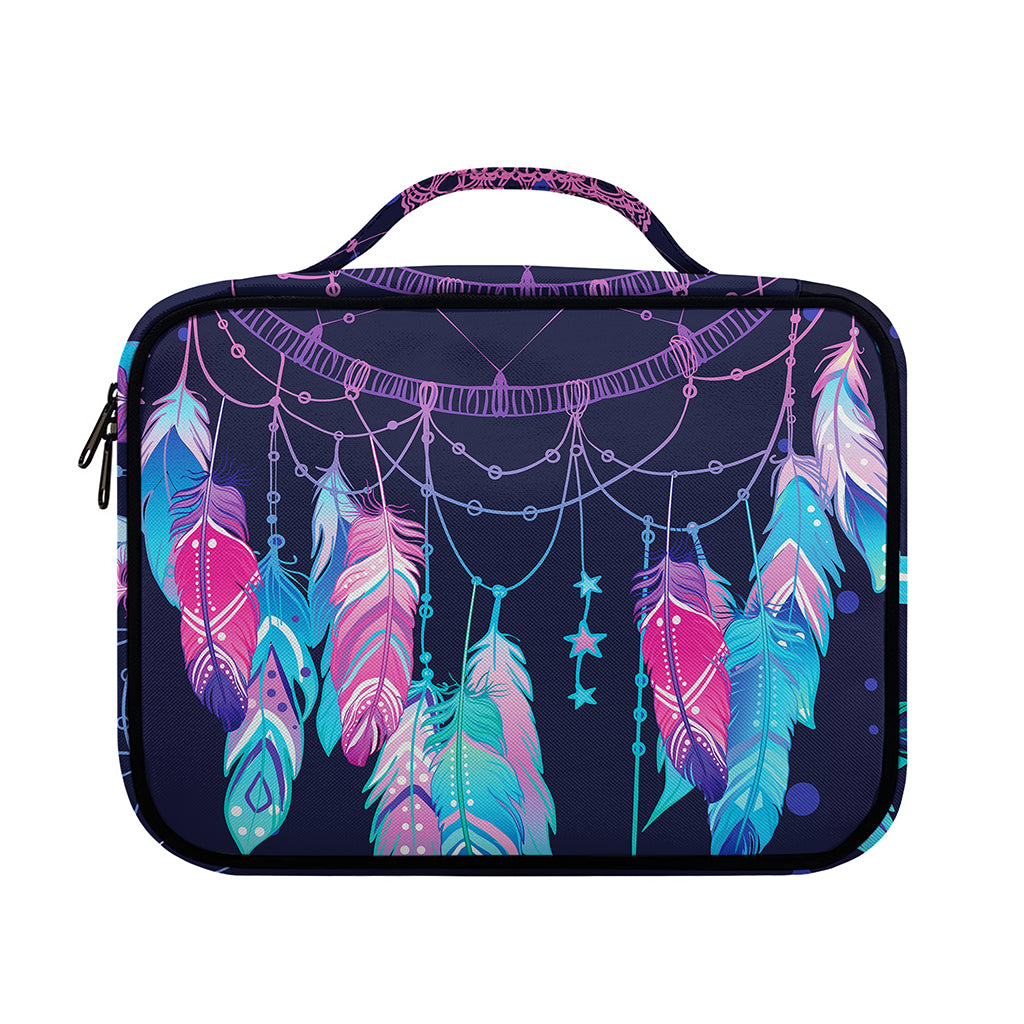 Teal And Purple Dream Catcher Print Briefcase Bible Bag