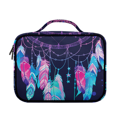 Teal And Purple Dream Catcher Print Briefcase Bible Bag