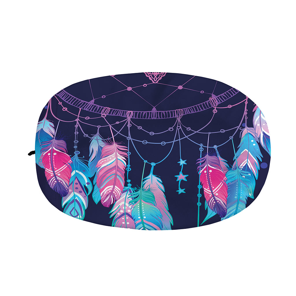 Teal And Purple Dream Catcher Print Car Side Mirror Covers