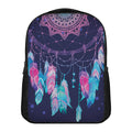 Teal And Purple Dream Catcher Print Casual Backpack