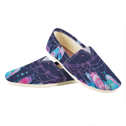 Teal And Purple Dream Catcher Print Casual Shoes