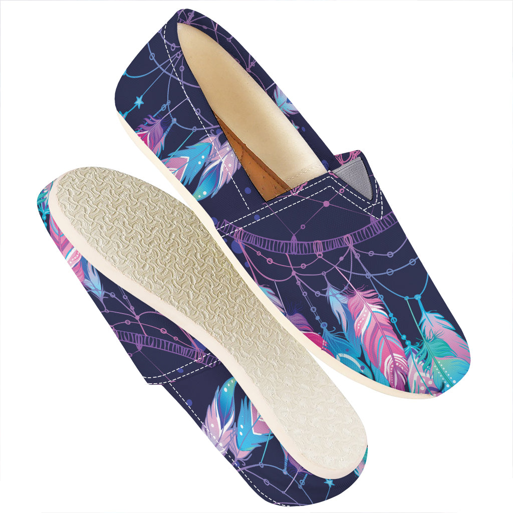Teal And Purple Dream Catcher Print Casual Shoes