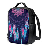 Teal And Purple Dream Catcher Print Crossbody Lunch Bag
