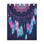 Teal And Purple Dream Catcher Print Curtain