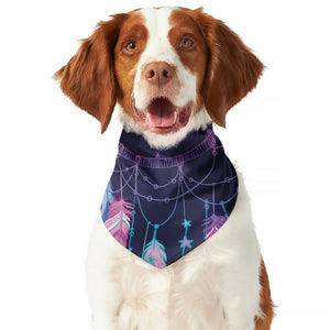 Teal And Purple Dream Catcher Print Dog Bandana