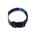 Teal And Purple Dream Catcher Print Dog Collar