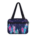 Teal And Purple Dream Catcher Print Double Strap Bible Bag