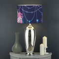 Teal And Purple Dream Catcher Print Drum Lamp Shade