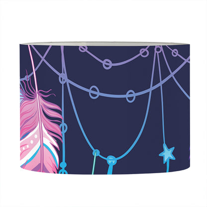 Teal And Purple Dream Catcher Print Drum Lamp Shade