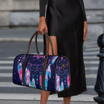 Teal And Purple Dream Catcher Print Duffle Bag