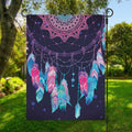 Teal And Purple Dream Catcher Print Garden Flag