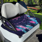 Teal And Purple Dream Catcher Print Golf Cart Seat Cover