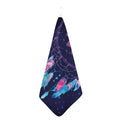Teal And Purple Dream Catcher Print Hand Towel