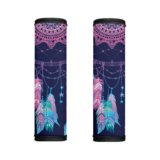 Teal And Purple Dream Catcher Print Handle Covers