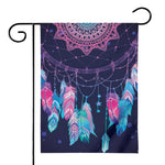 Teal And Purple Dream Catcher Print House Flag