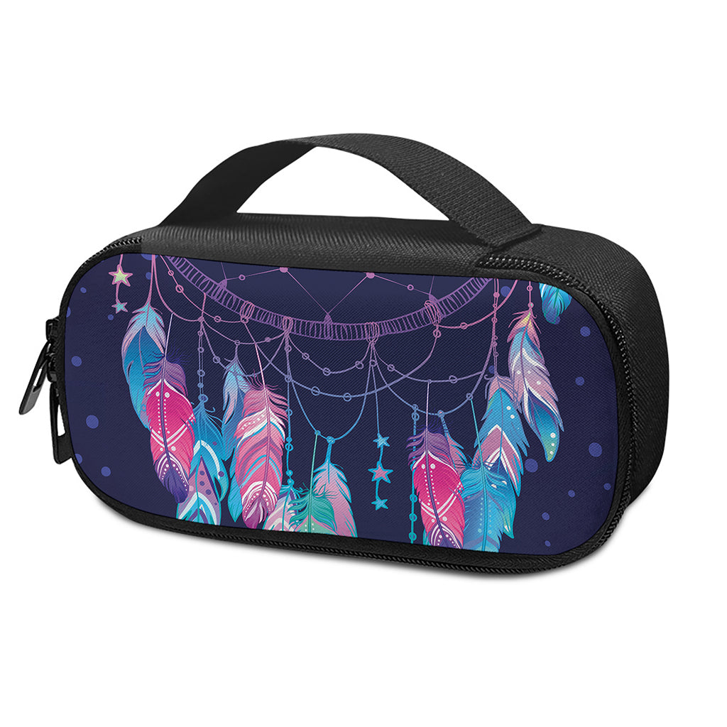 Teal And Purple Dream Catcher Print Insulin Cooler Travel Case