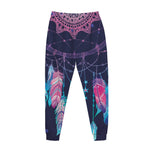 Teal And Purple Dream Catcher Print Jogger Pants