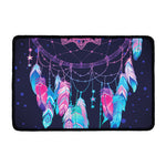 Teal And Purple Dream Catcher Print Kitchen Mat