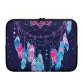 Teal And Purple Dream Catcher Print Laptop Sleeve